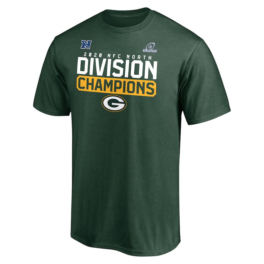 Men's Green Bay Packers 2020 NFC North Division Champions Flying High NFL T-Shirt Men's Green Bay Packers 2020 NFC North Division Champions Flying High NFL T-Shirt